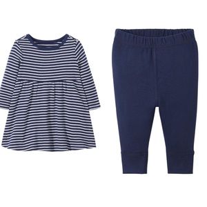 NWOT Hanna Andersson organic playdress dress pants leggings 75 12-18 mont…